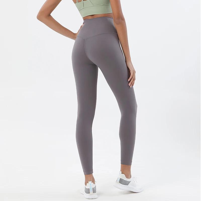 SOISOU-Legging en nylon pour femme, pantalon de yoga sexy, taille haute, moulant, élastique, doux, r