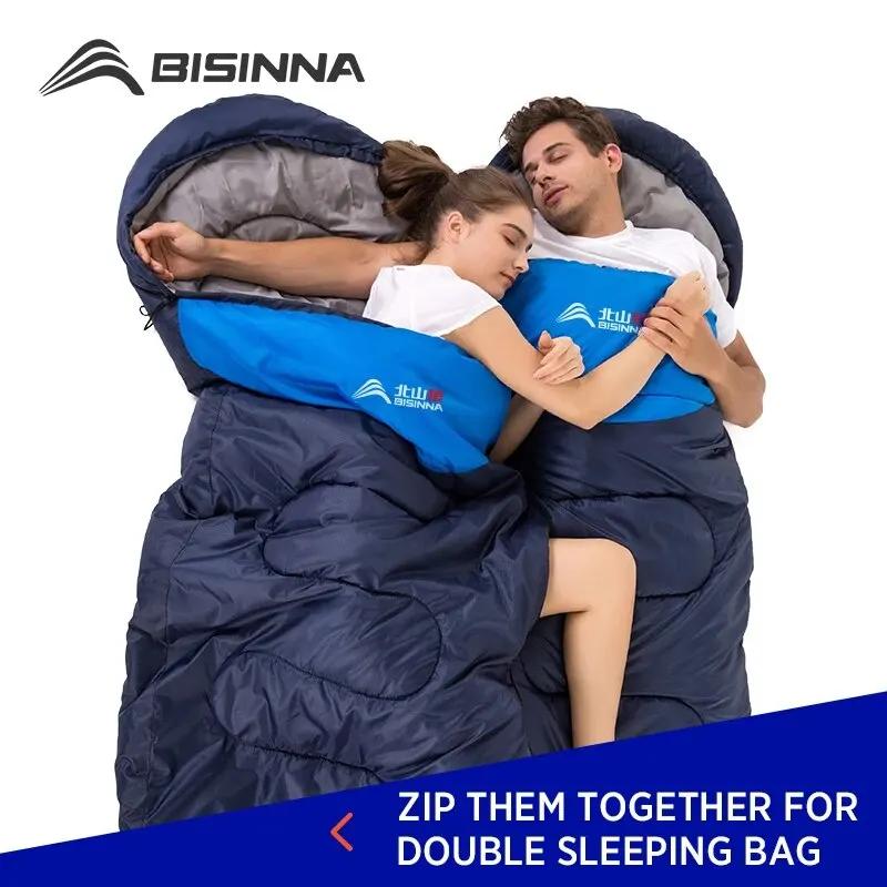 BISINNA Camping sac de couchage ultraléger imperméable hiver enveloppe chaude sac à dos sacs de couc