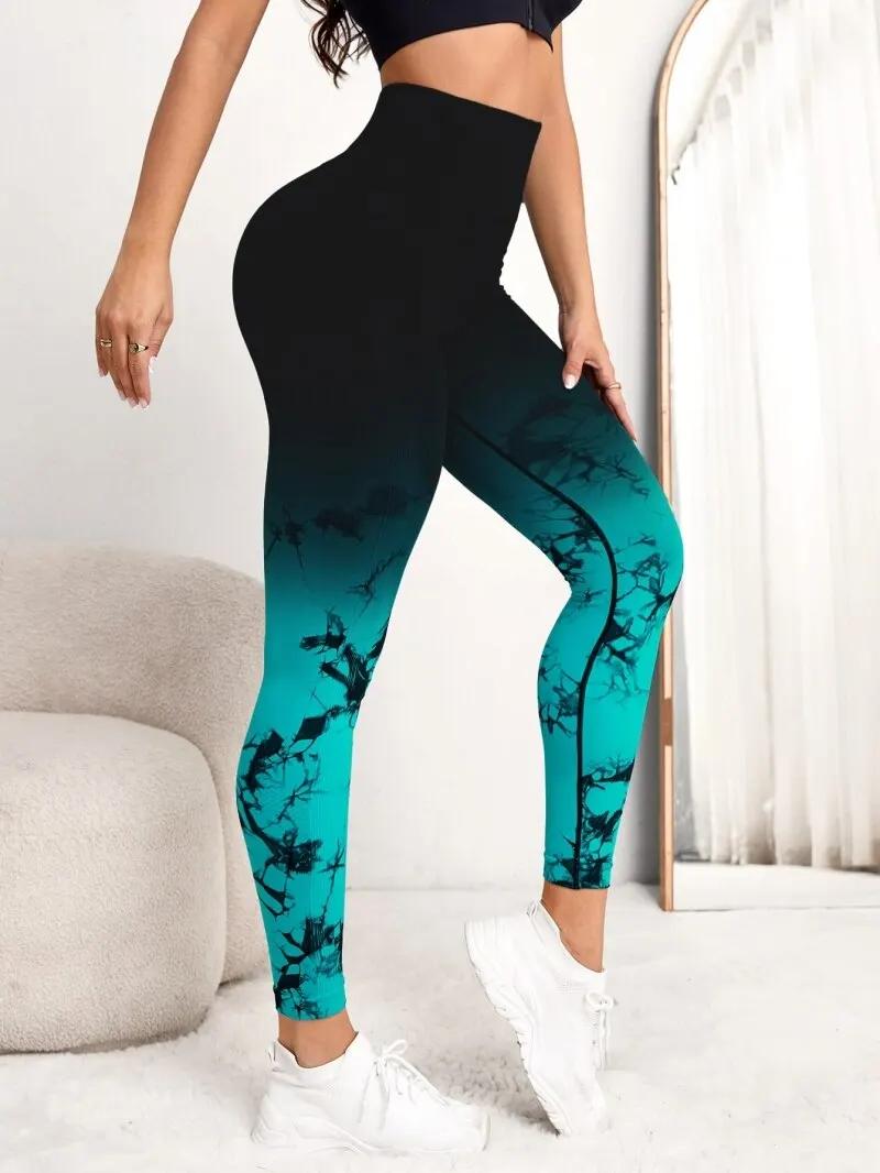 Pantalon Yoga Femme Sans Couture Taille Haute - Leggings Push-Up Fitness Jogging