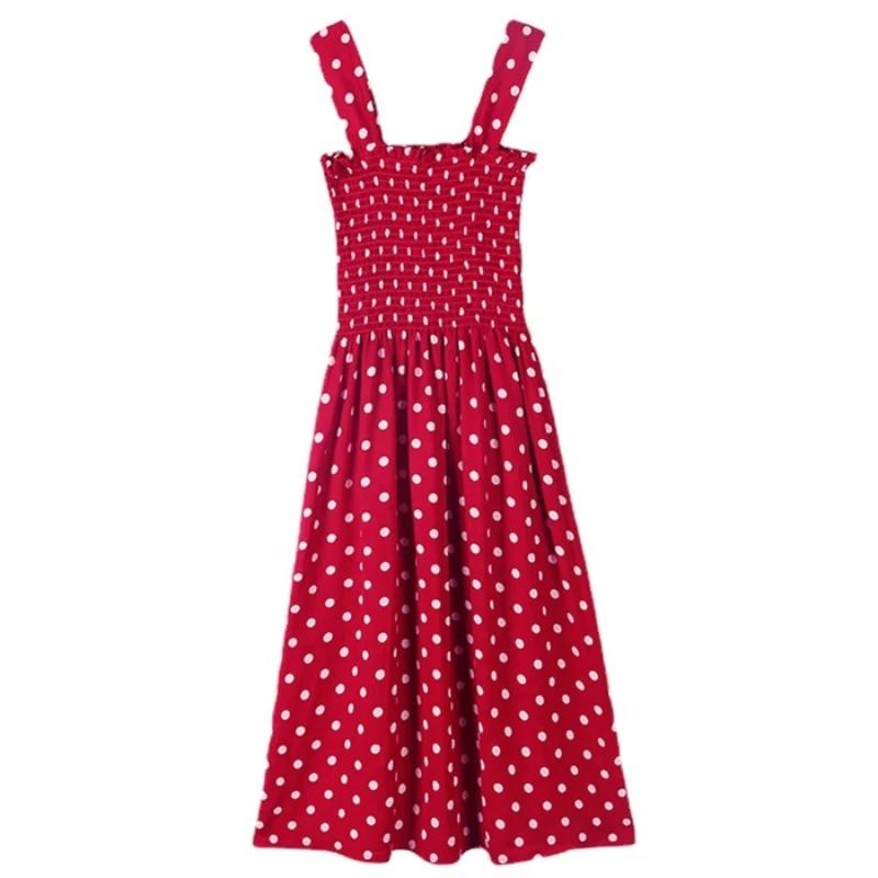 Robe d'été en fibre de point pour femmes, sexy, dos nu, A-ligne, bretelles spaghetti, style plage, c