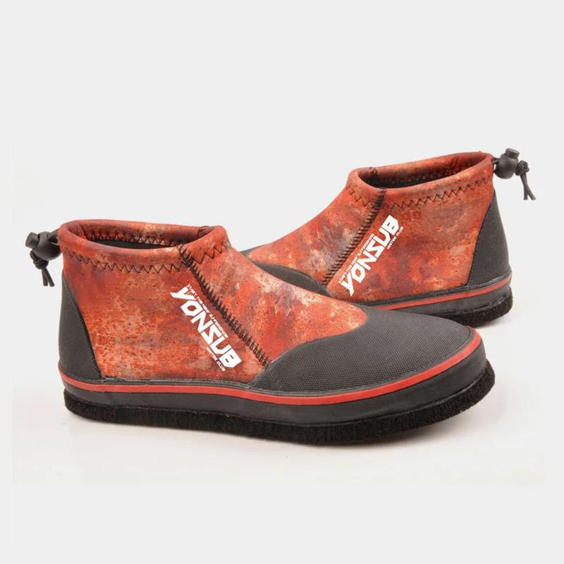 Chaussures de pêche à la roche en néoprène pour unisexe, bottes à semelle coordonnante, prévention d