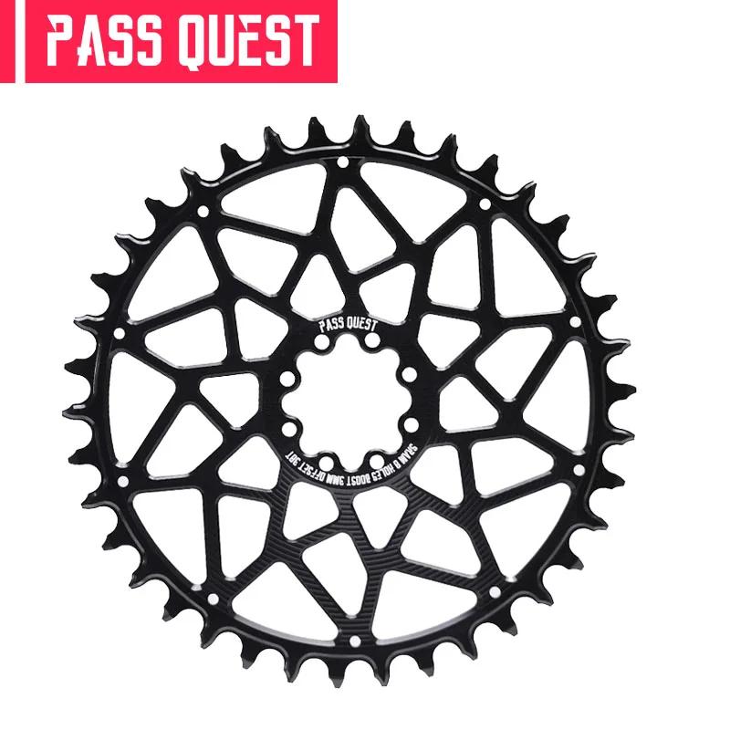 PASS QUEST 3mm Offest VTT 8-Bolt Plateau Dents étroites et larges Monture directe Vélo Roue à chaî