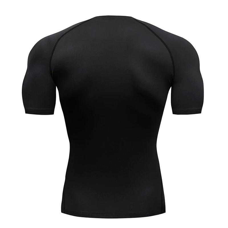 Haut sport été homme séchage rapide - Chemise compression manches courtes - Fitness course à pied
