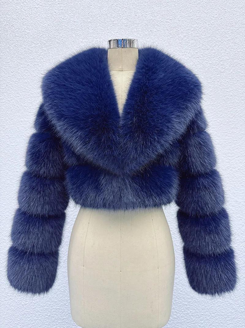 ZADORIN tendance fourrure haut nouveau recadrée fausse fourrure manteau femme vêtements fourrure fau