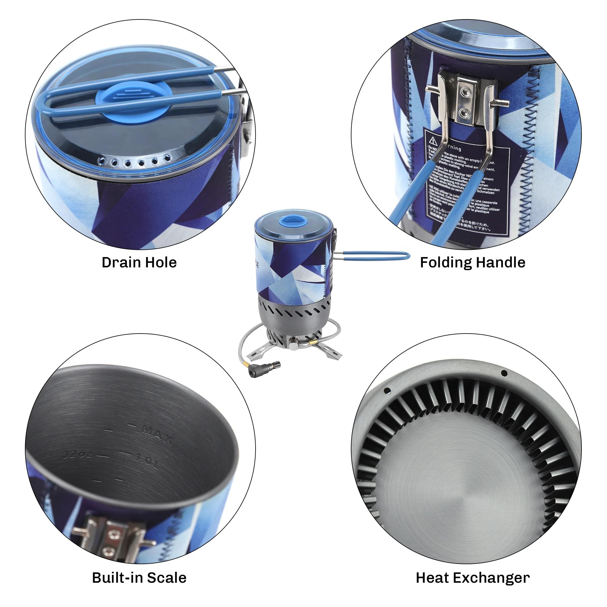 Système de réchaud radiant à grain d'érable au feu, exdésinfection thermique coupe-vent compacte ave