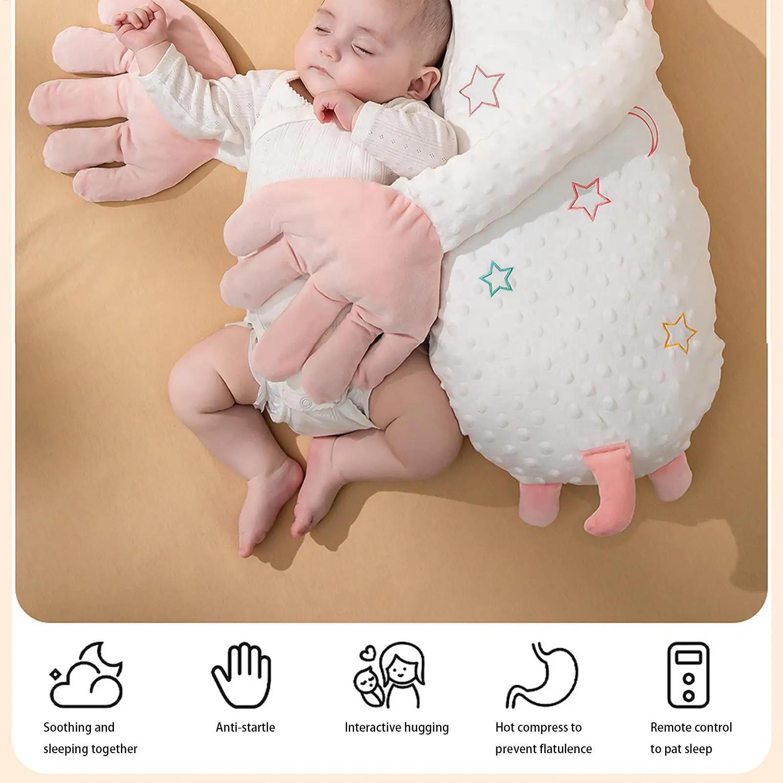 Bébé apaisant paume dessin animé télécommande réconfortant main 3 vitesses réglable compagnon poupée