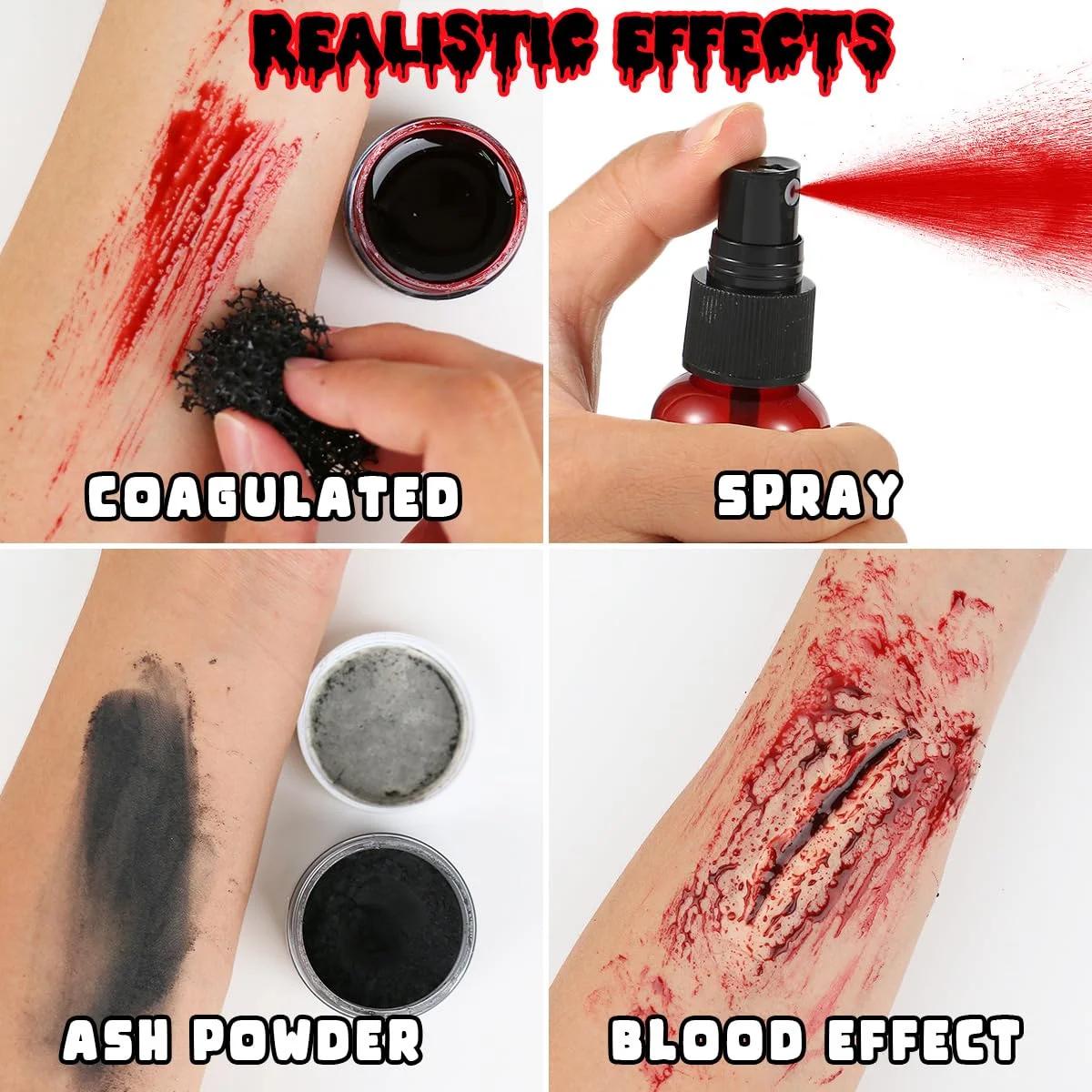 Bowitzki SFX – peinture pour le visage et le corps, effets spéciaux de maquillage d'halloween, fauss
