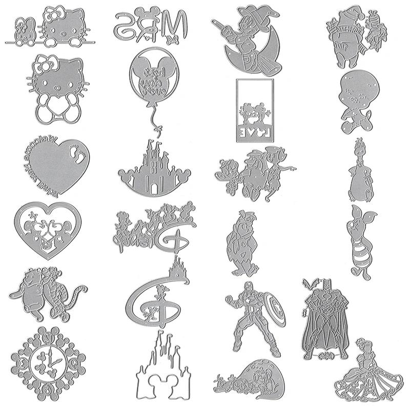 Disney-Matrices de découpe en métal, Convient pour le festival, l'album de scrapbooking bricolage, l