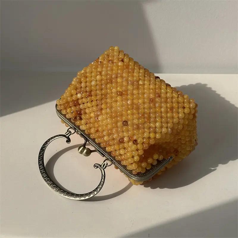 Sacs à main pour femmes vintage rétro, sacs à main à paillettes, pochette à bandoulière, chaîne de m