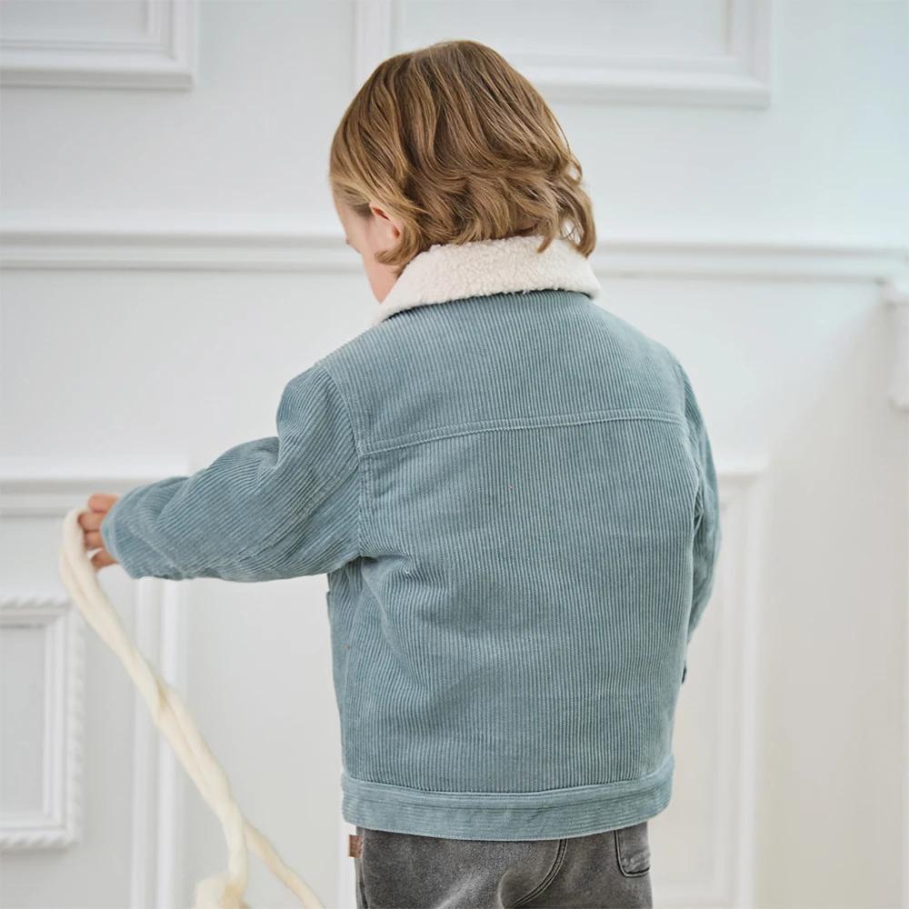 Dave Bella garçons coton manteau hiver salopette pour enfants bébé épaissir peluche veste manches lo
