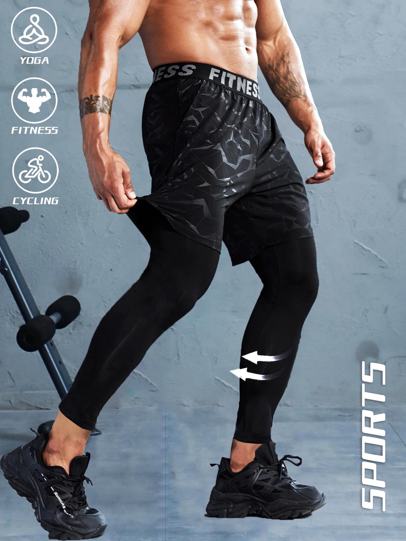 Pantalon de sport 2 en 1 pour homme