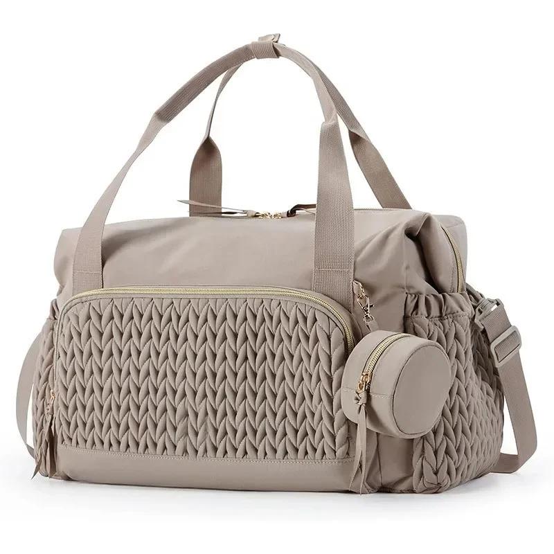 Sac à couches pour maman, organisateur de grande capacité pour bébé, sacs suspendus pour poussette,
