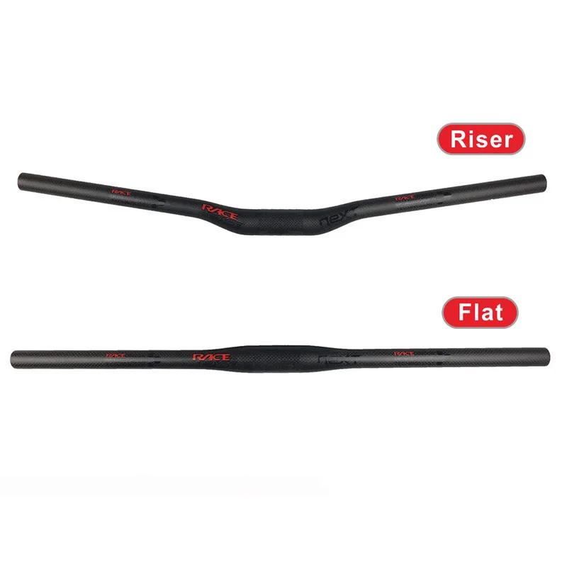 Race Face NEXT VTT 3K fibre de carbone plat Horizontal guidon de vélo en carbone pièces de vélo vtt