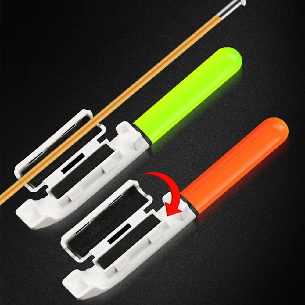 Flotteurs de pêche de nuit améliorés, lumière lumineuse CR425, ensemble de chargeur de batterie au L
