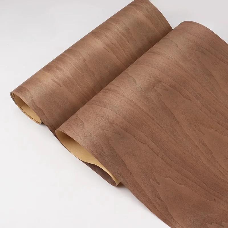 Plaquage en Bois Naturel pour Cave à Vin et Décoration de la Maison, Brochure Noire, 58x250cm, T0.25
