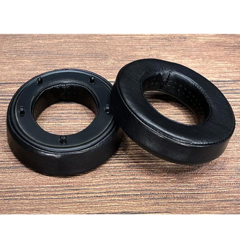 Oreillettes perforées en cuir de mouton pour écouteurs, remplacement en peau d'agneau, Focal CLEAR M