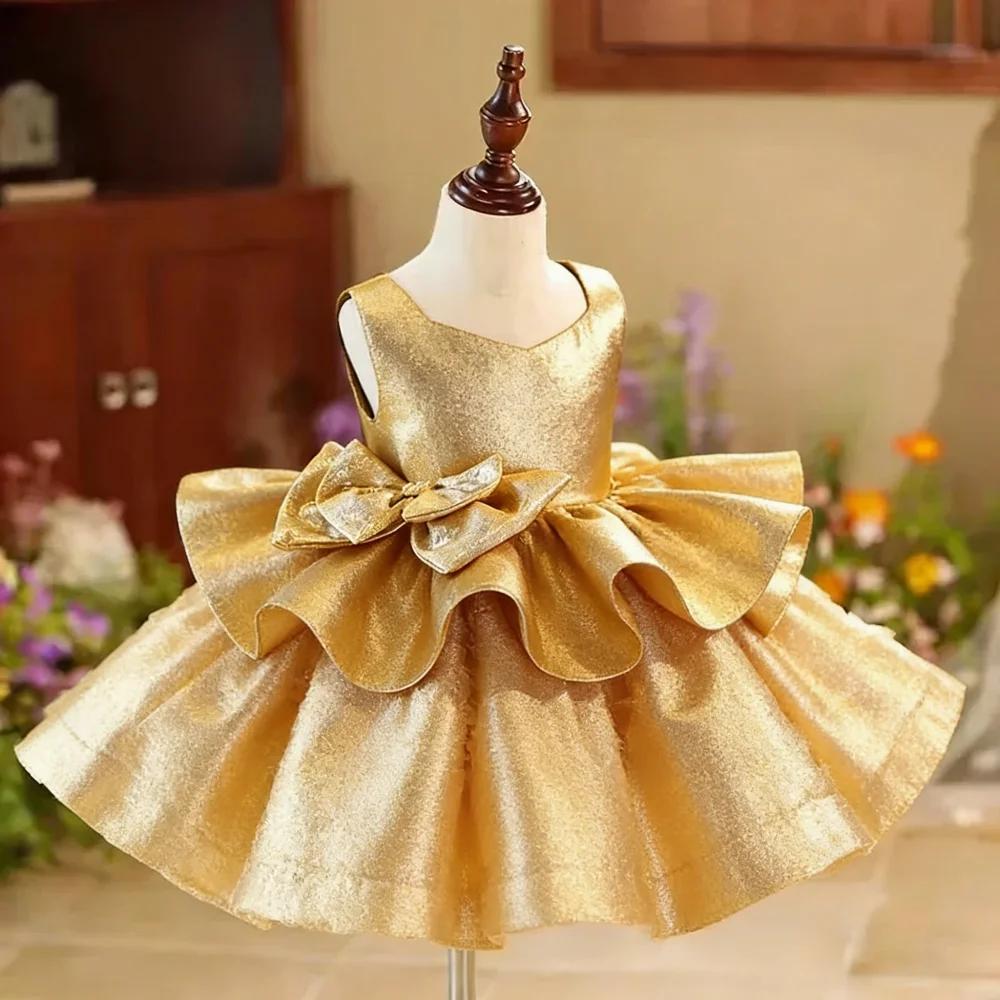 Nouvelles Robes de Bal Princesse 3D Flowe Fluffy pour Filles, Robes de Soirée Enfants 1-12 ans, Robe
