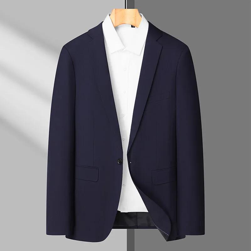 2025 style britannique haute qualité mode beau tendance affaires décontracté couleur unie hommes cos