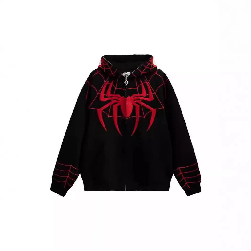 MARVEL Spider Man vêtements d'extérieur hommes femmes mode rue Hip Hop sweat amoureux automne hiver