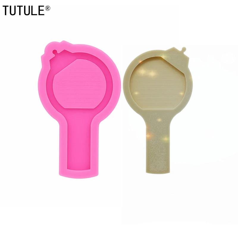 Shaker de bombe ou moule en Silicone à haute brillance, breloques de jeu en résine époxy, baguette m