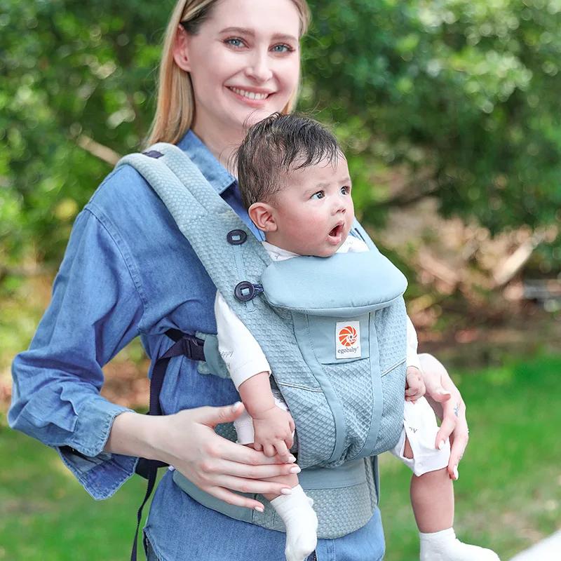 Porte-bébé en coton ergonomique, porte-sac à dos, ceinture d'épaule, écharpe pour tout-petits, maint