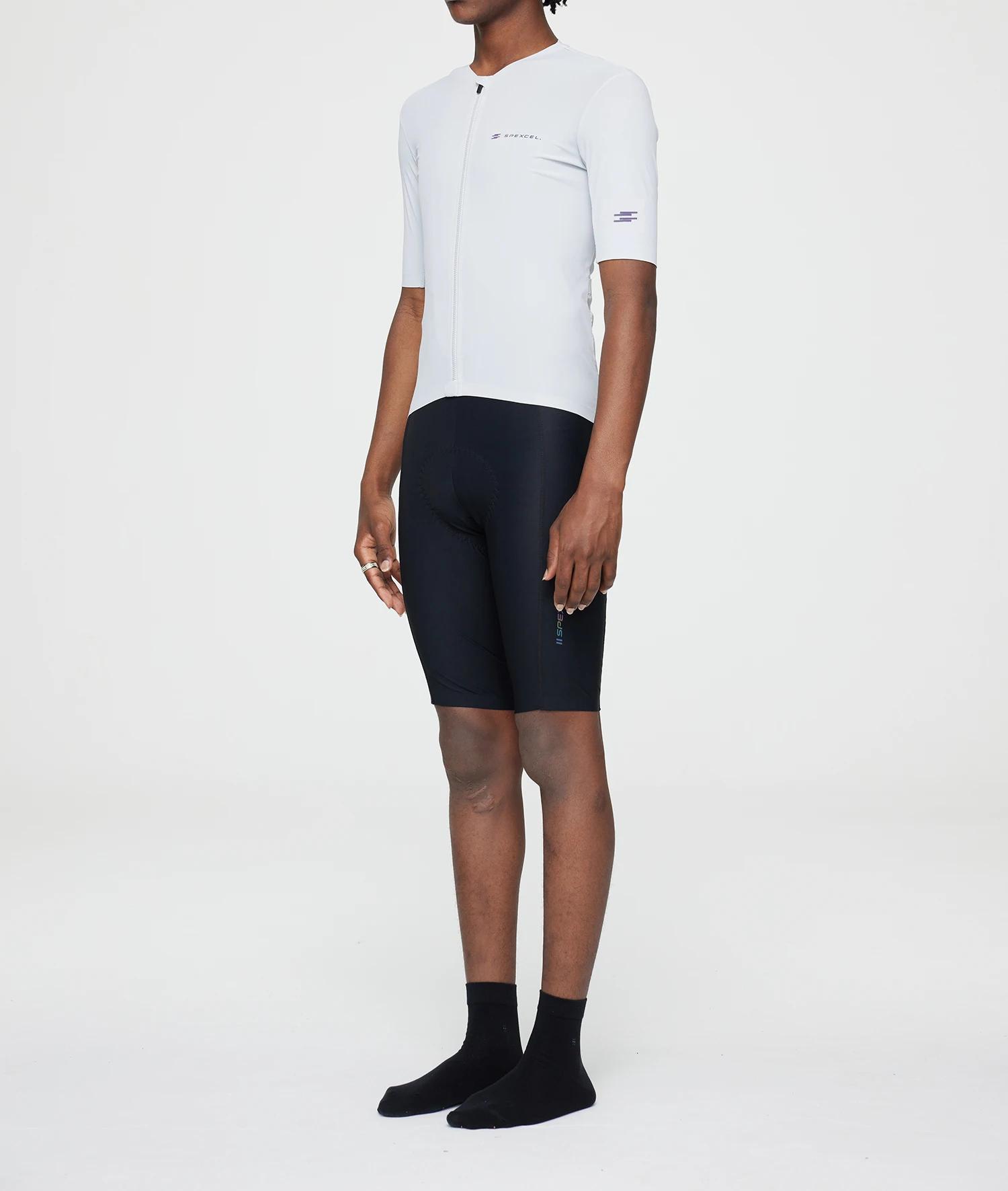SPEXCEL – maillot de cyclisme à manches courtes, en tissu technique Coldback UPF 50 + Pro Aero Fit,