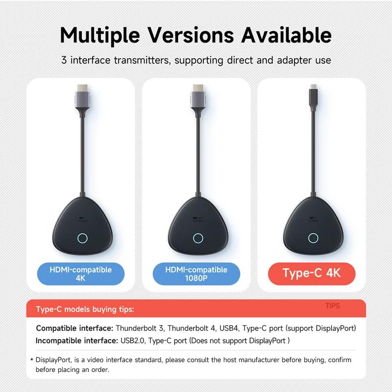 Hagibis – transmetteur et récepteur sans fil compatible HDMI, Kit d'extension 4K Enterprise, adaptat