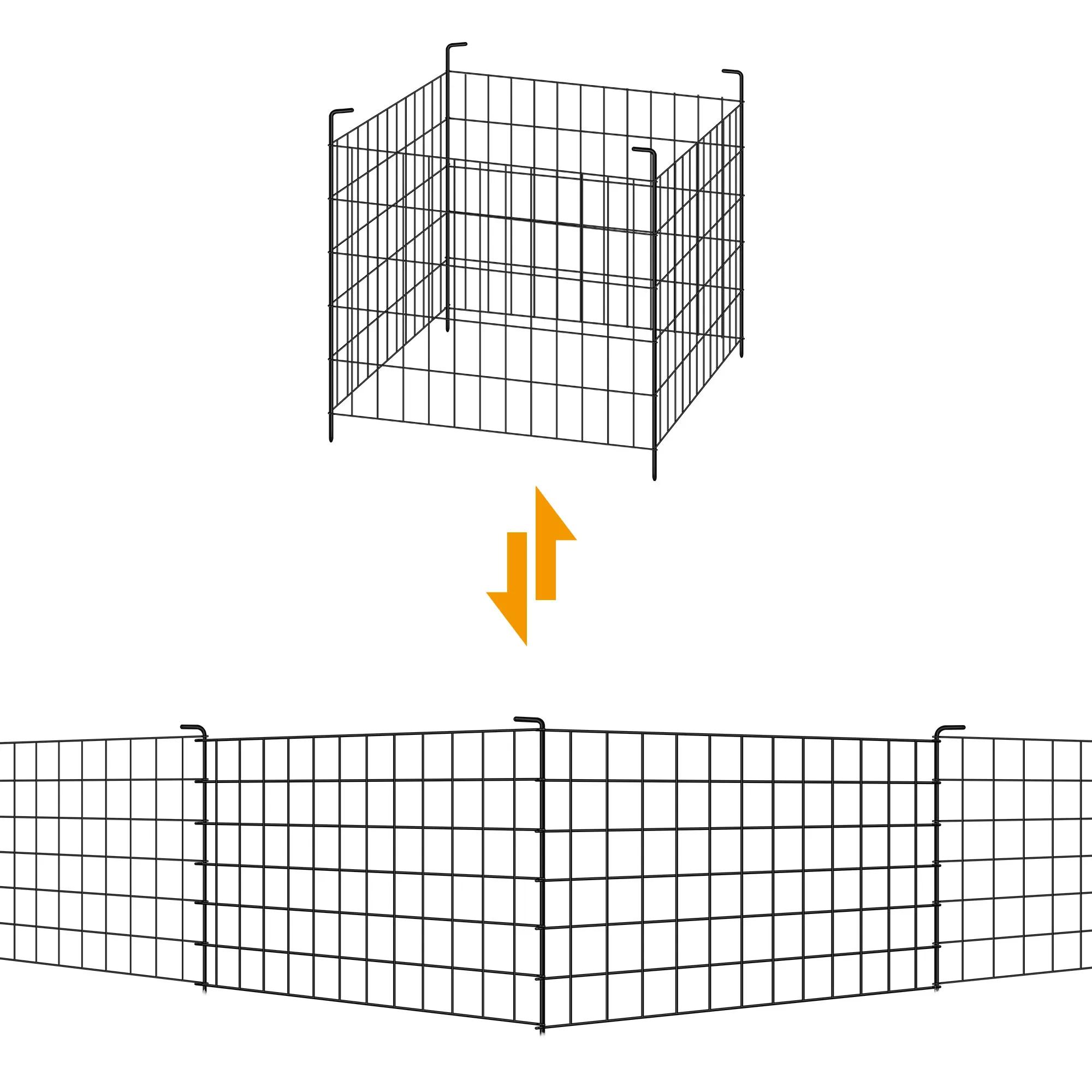 Panneaux métalliques antirouille pour la décoration de jardin, barrière pour animaux, clôture de jar