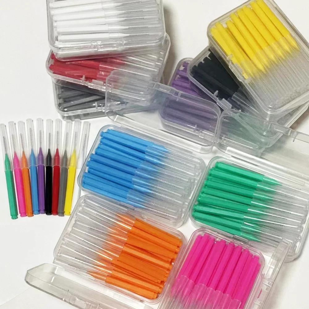 Brosses Interdentaires pour le Nettoyage Orthodontique, Micro Brosses Souples, entre les Dents, Livr