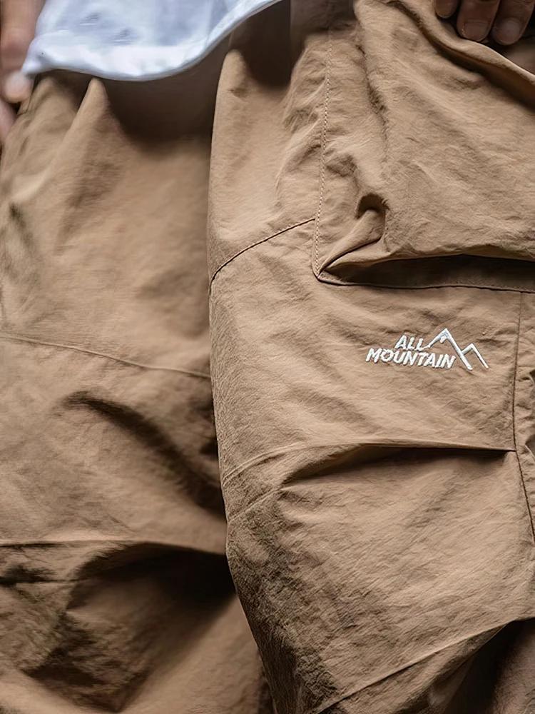 Pantalon cargo ample pour homme, printemps-été, imperméable, décontracté, sport, jogging, parachute,