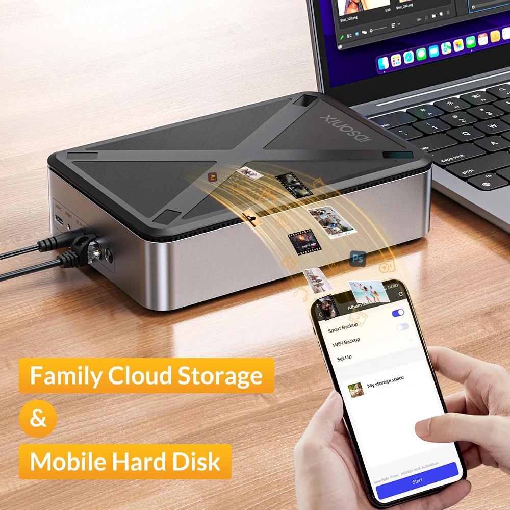 IDsonix-Boîtier de stockage externe pour disque dur SATA HDD, 3.5 pouces, pour NAS, cloud privé