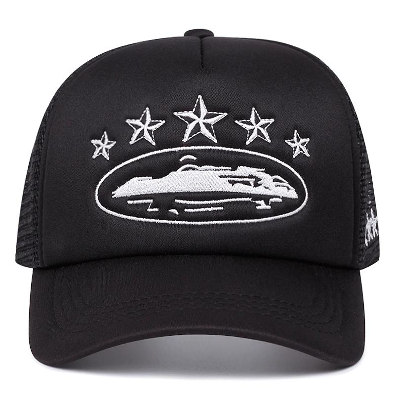 Nouveau chapeau en maille cinq étoiles pour hommes, chapeau Hip Hop de rue pour femmes, pare-soleil
