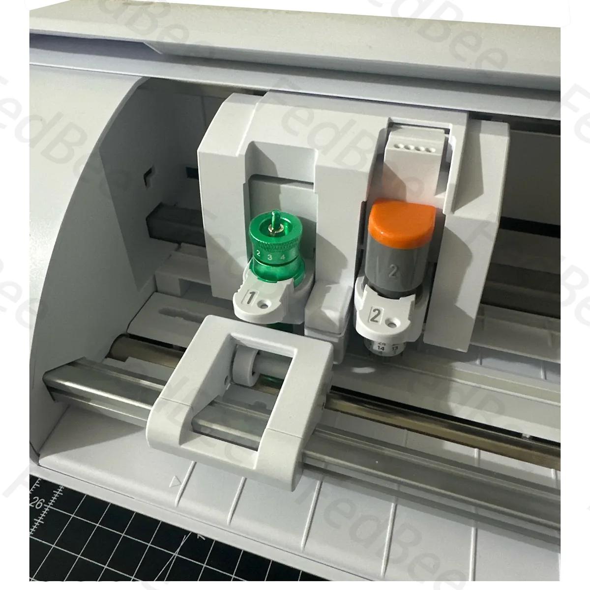 15 pièces 30 ° 45 ° 60 ° Lames de traceur de découpe + 1 support de lame pour Silhouette Cameo