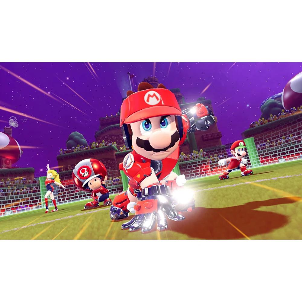 Mario Strikers Battle League Nintendo Switch, offres de jeux, carte de jeu fongique officielle pour