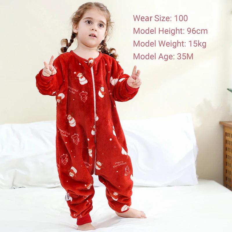 MICHLEY Capitala dessin animé flanelle enfants bébé sac de couchage sac vêtements d'hiver enfant en