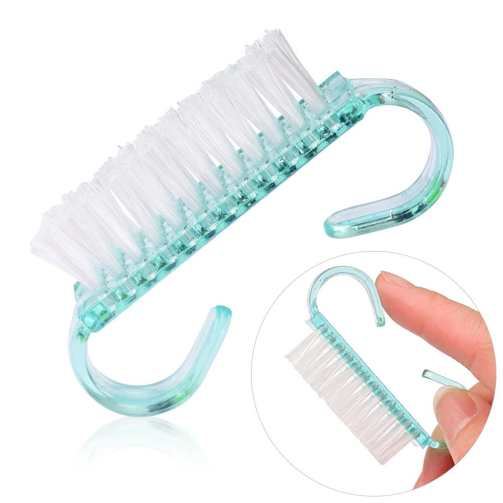 5/10 pièces nettoyeur dur corne brosses à ongles 5 couleurs Nail Art manucure pédicure enlever la po