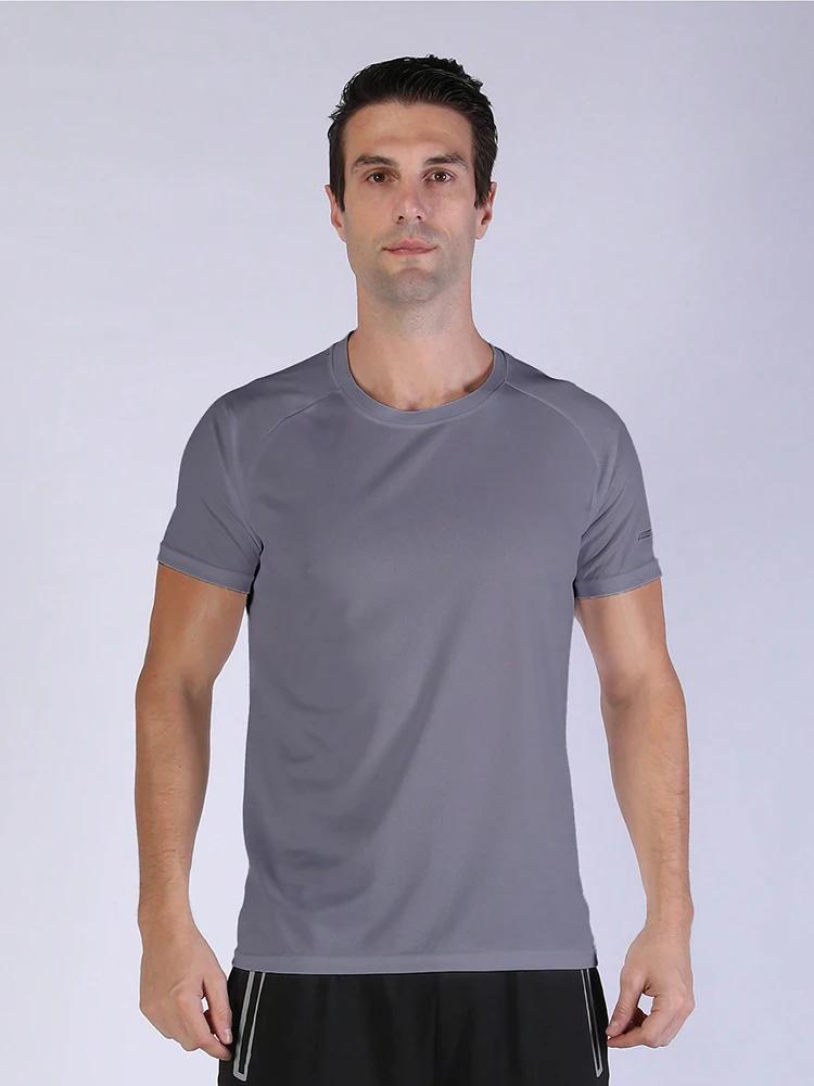 T-shirt ample et respirant pour hommes, 5 pièces, haut à manches courtes et col rond pour la course