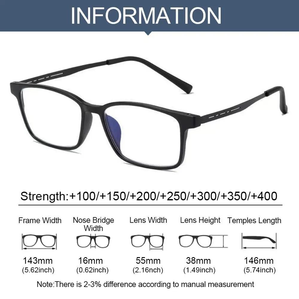 TR90 lunettes de lecture ultralégères en titane pur hommes femmes Anti lumière bleue presbytie lunet