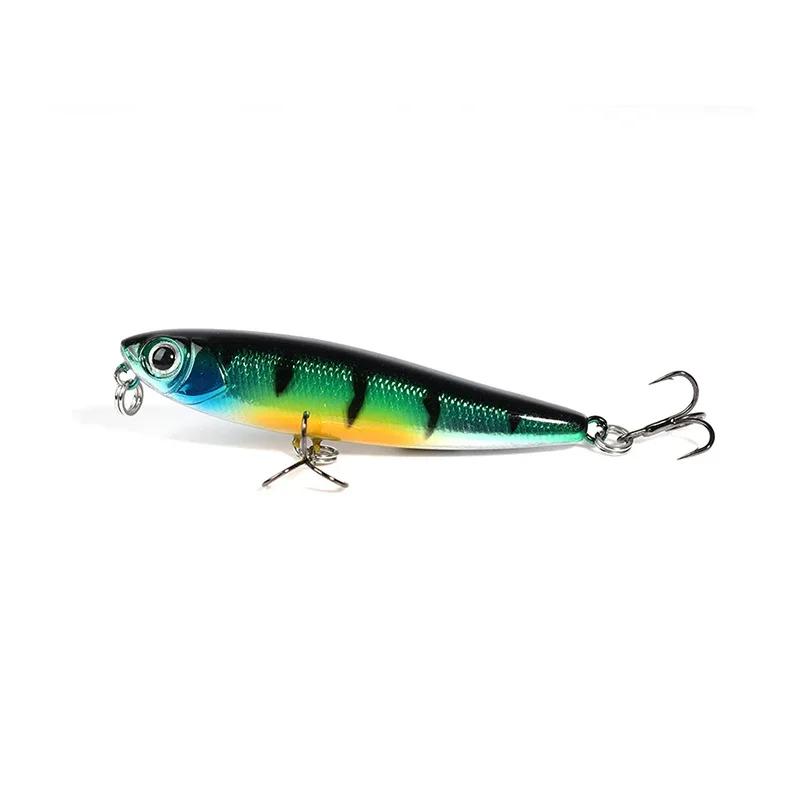 1 pièces 5.5 cm 3.2g crayon flottant leurre de pêche haut d'eau chiens leurres durs appâts Wobbler a