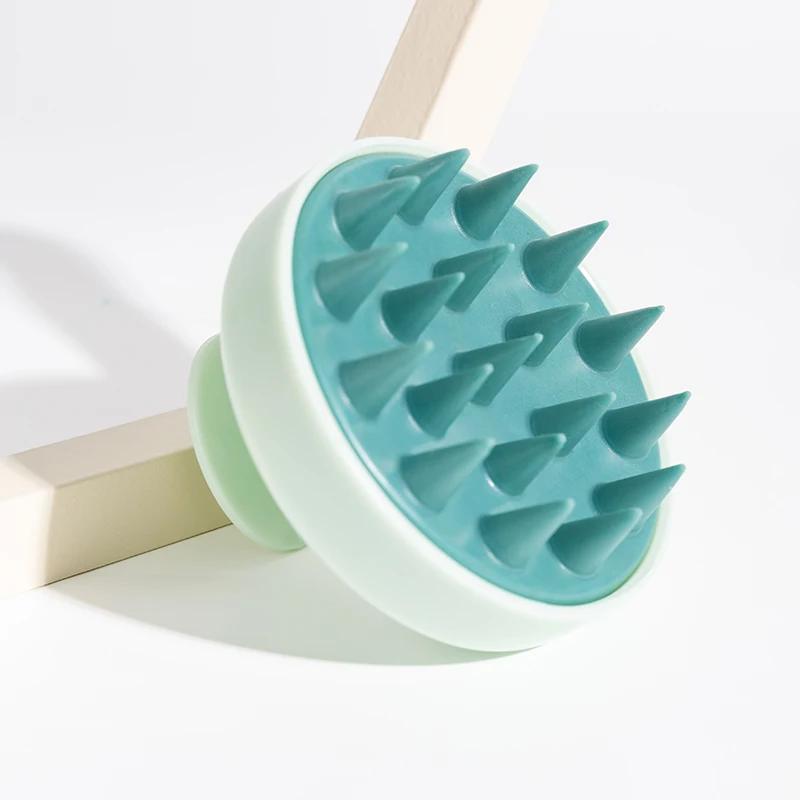 Brosse de Énergie du Cuir oral elu en Silicone, Peigne à Poignée Magique, Spa
