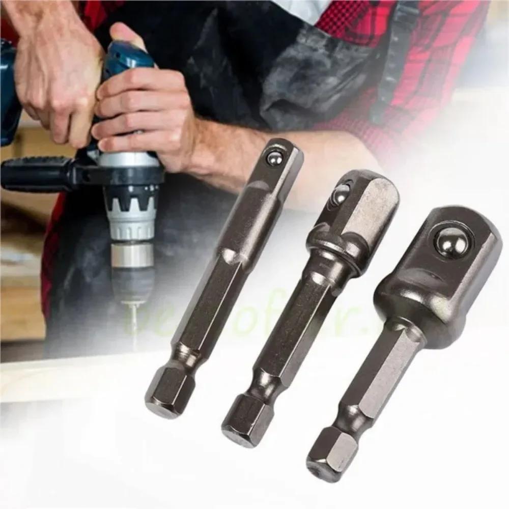 Adaptateur de douille en acier au Chrome Vanadium, tige Seth EX à 1/4 "3/8" 1/2 ", forets d'extensio