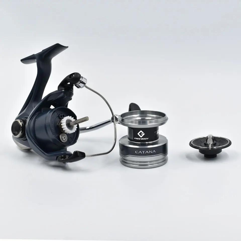 SHIMANO CATANA Spinning Fishing Reel 3 + 1BB Metal Spool G-Free Body et système de gestion de la lig