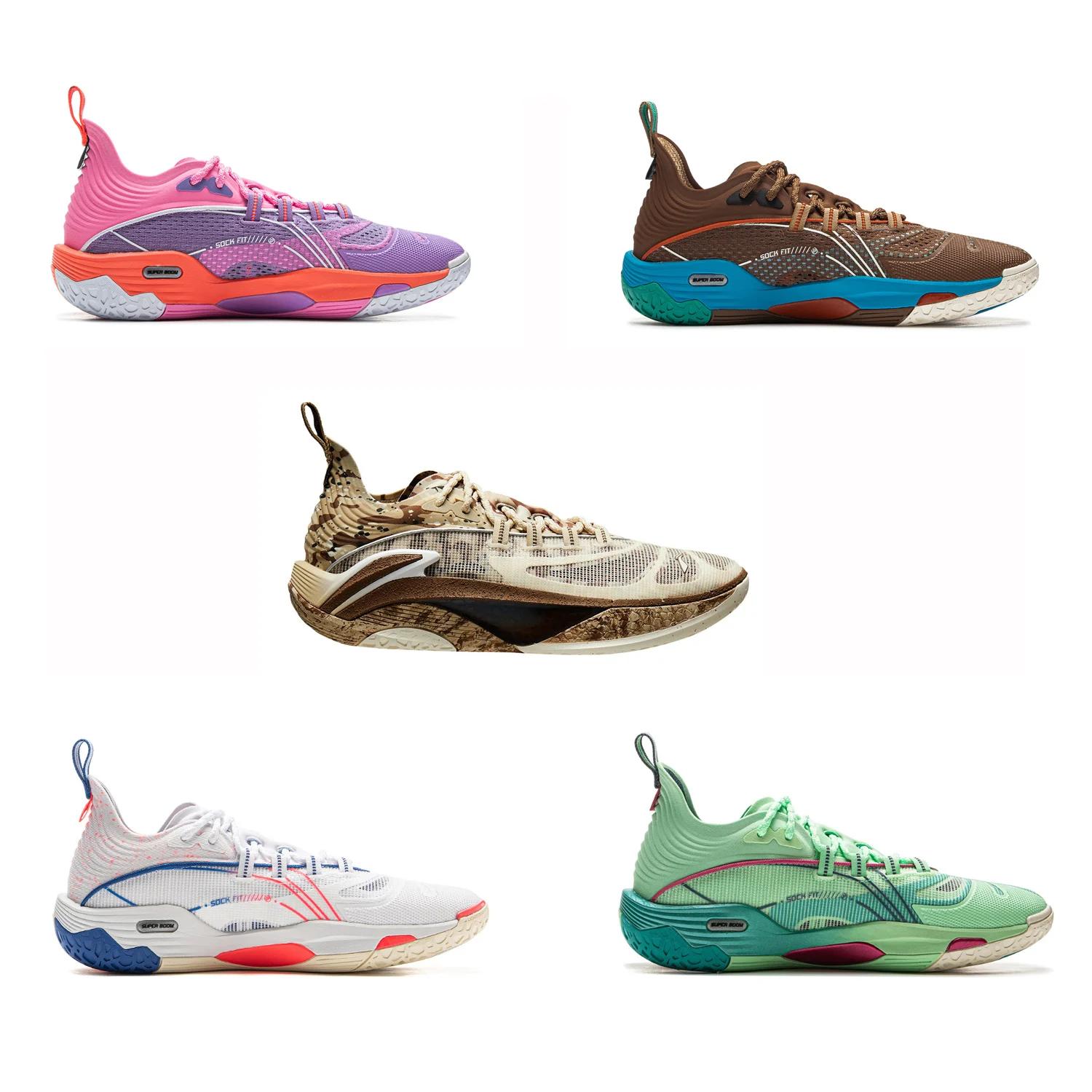 Li-Ning BADFIVE DOMINATOR I SUPER Chaussures de basket-ball pour hommes SUPER BOOM Chaussures de spo
