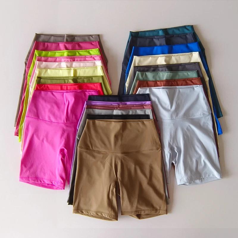 Short de sport taille haute pour femmes, short de Yoga, coupe cintrée, levage des fesses, course à p