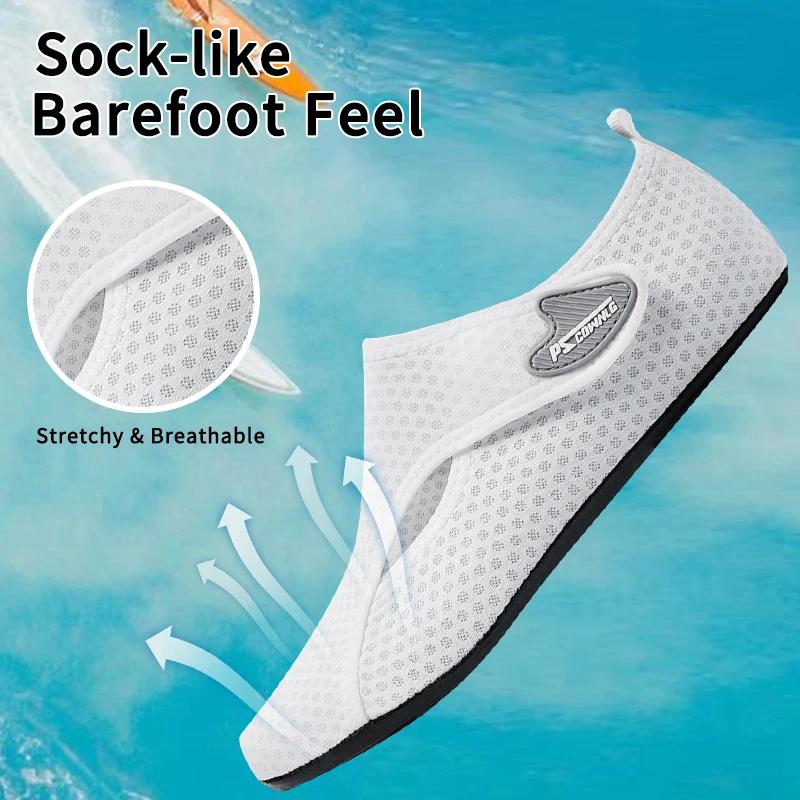 Chaussures de sports nautiques pieds nus chaussettes de yoga aquatique à séchage rapide à enfiler po