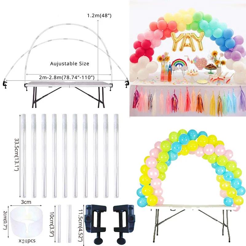 Ensemble d'arc de ballons de Table, support de colonne de ballons pour décorations de fête d'anniver
