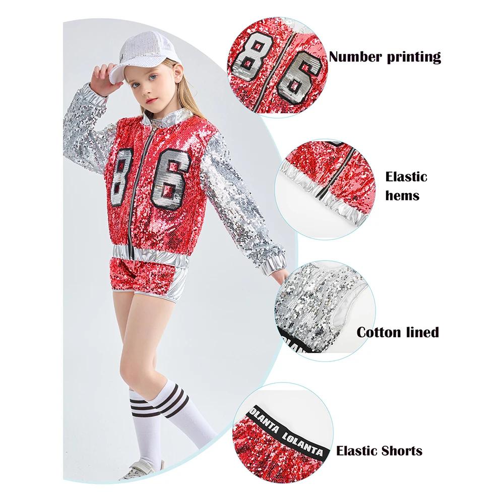 LOLParquet-Costume de brevà Paillettes pour Bol, Robes de brevJazz Hip Hop, Tenues Modernes de Phtal