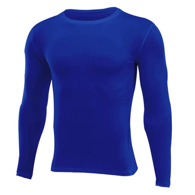 Hommes femmes enfants enfants garçon fille Compression course longue Base t-shirt Fitness Sport bask