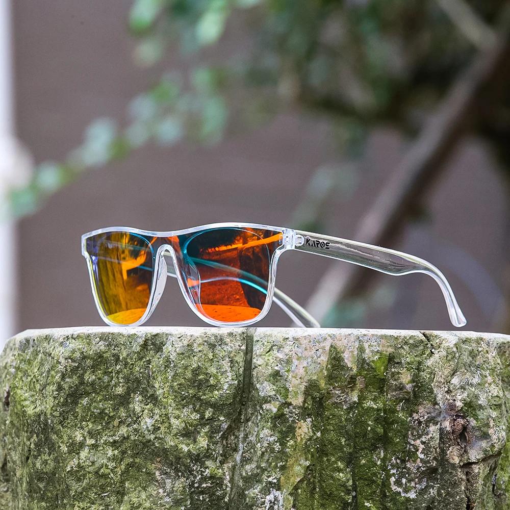 KAROS lunettes de soleil polarisées pour hommes femmes carré surdimensionné Anti-éblouissement condu