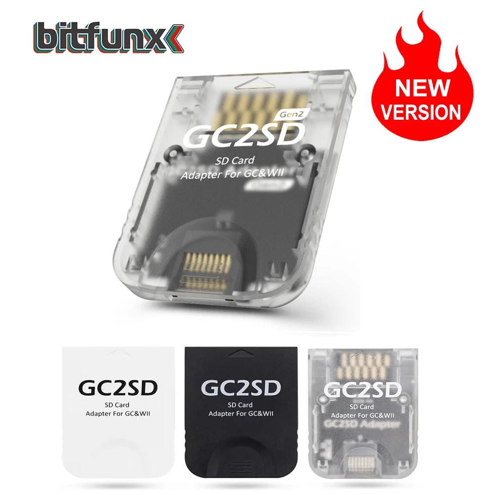 BitFunx GC2SD adaptateur de carte Micro SD adaptateur de carte mémoire TF suisses pour Console Ninte